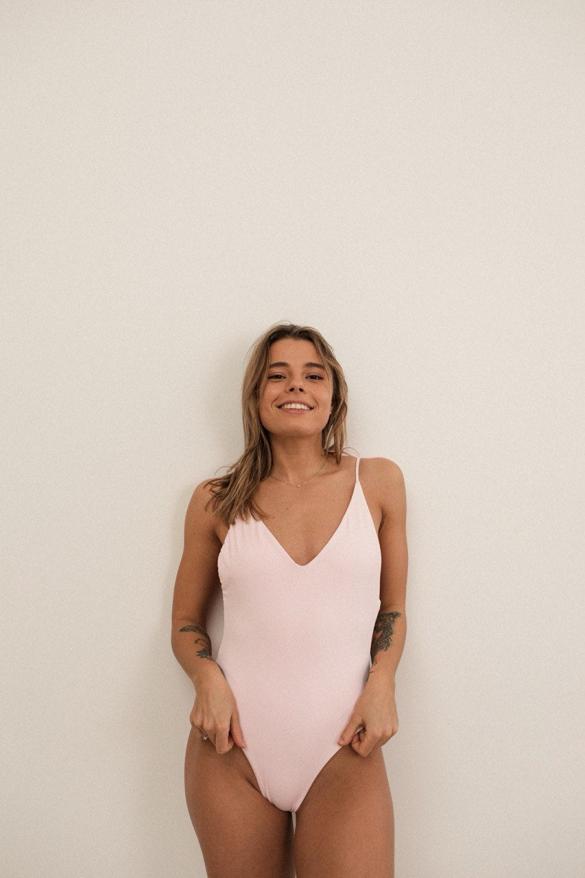 One-piece Swimsuit with Open Back