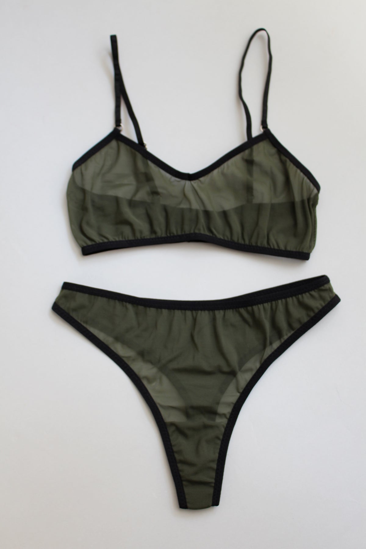 Mesh See Through Bralette